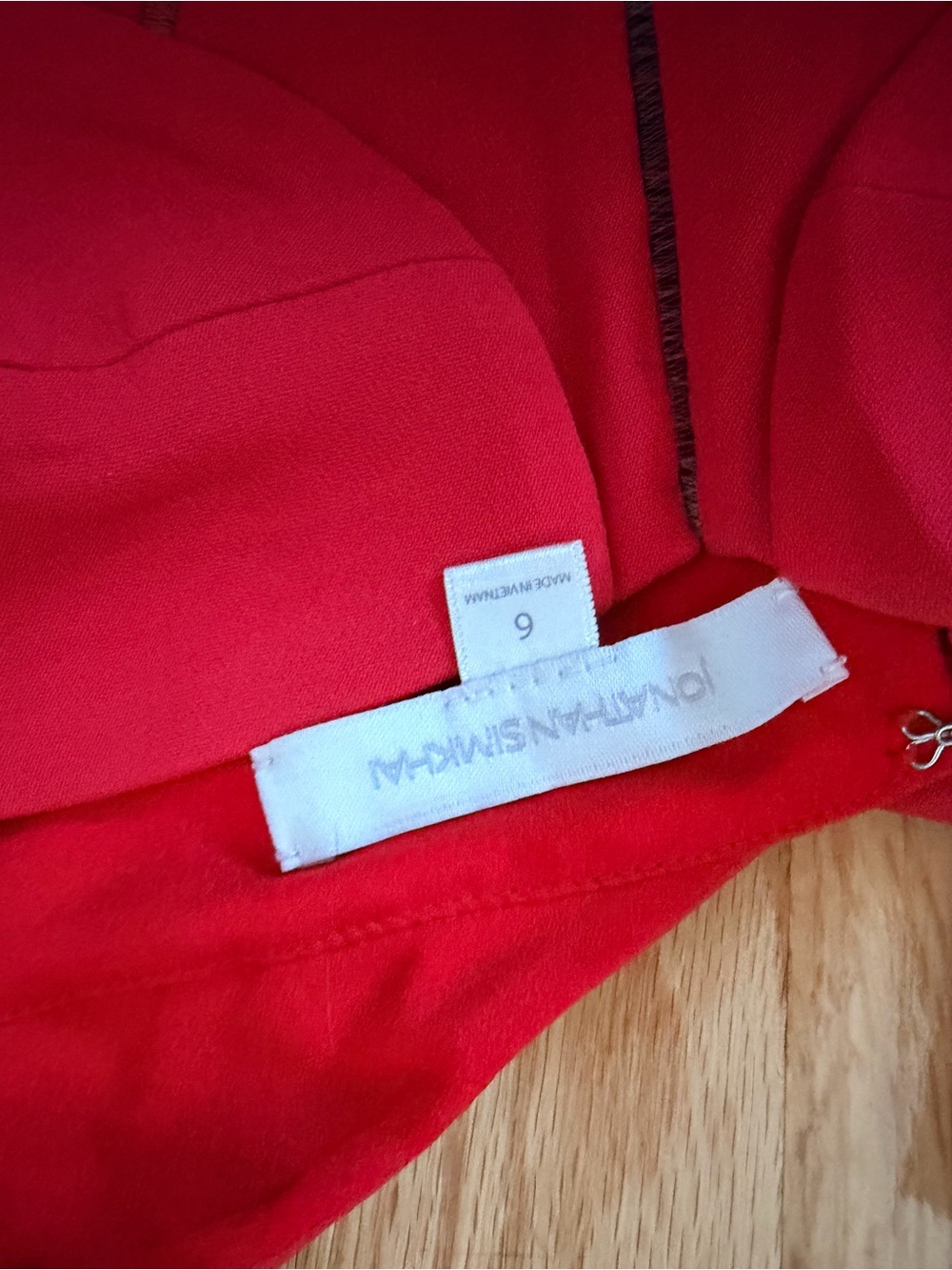 Jonathan Simkhai Red Bustier High-Low Ruffle Dress - Picture 3 of 4